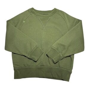 Kids Crewcuts J.Crew Garment Dyed Green Sweatshirt XXS (2-3) Casual Top